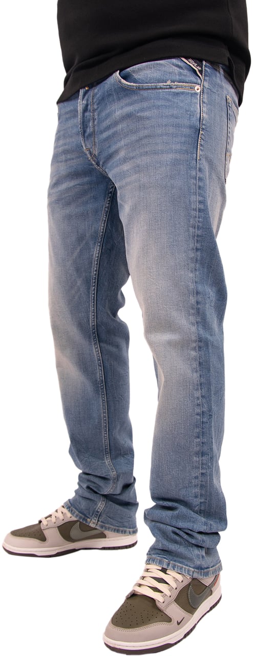 Replay Grover Straight Fit Blauw