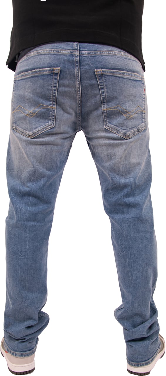 Replay Replay Grover Straight Fit Blauw