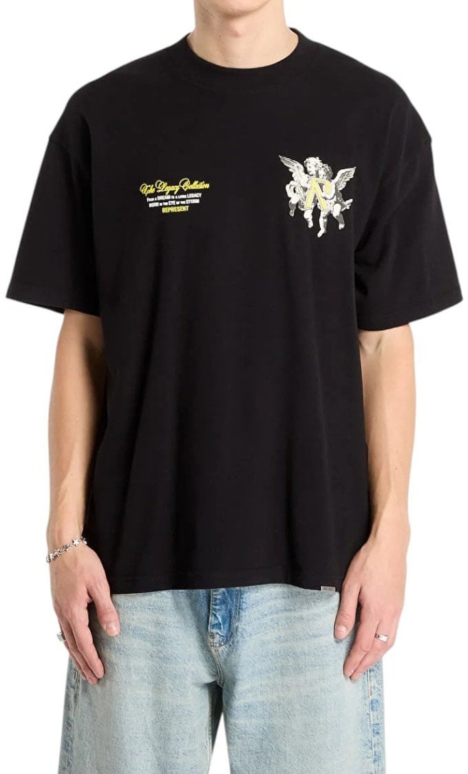 Represent Heren T-shirt Zwart