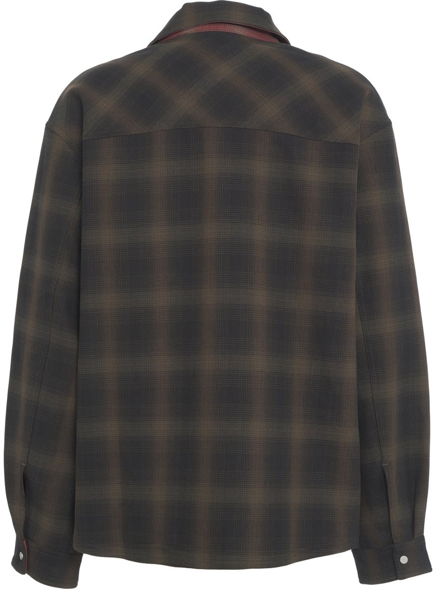 Represent Check overshirt Zwart