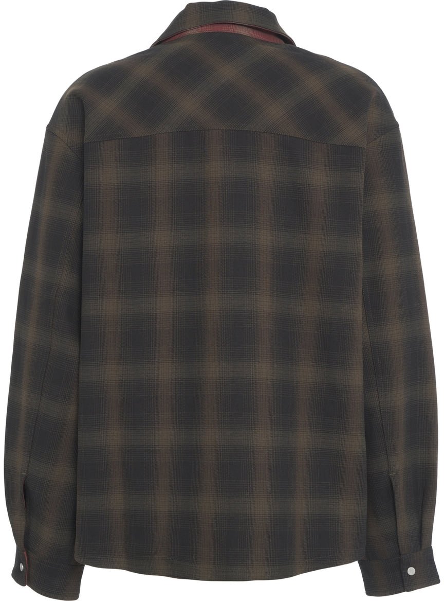 Represent Check overshirt Zwart