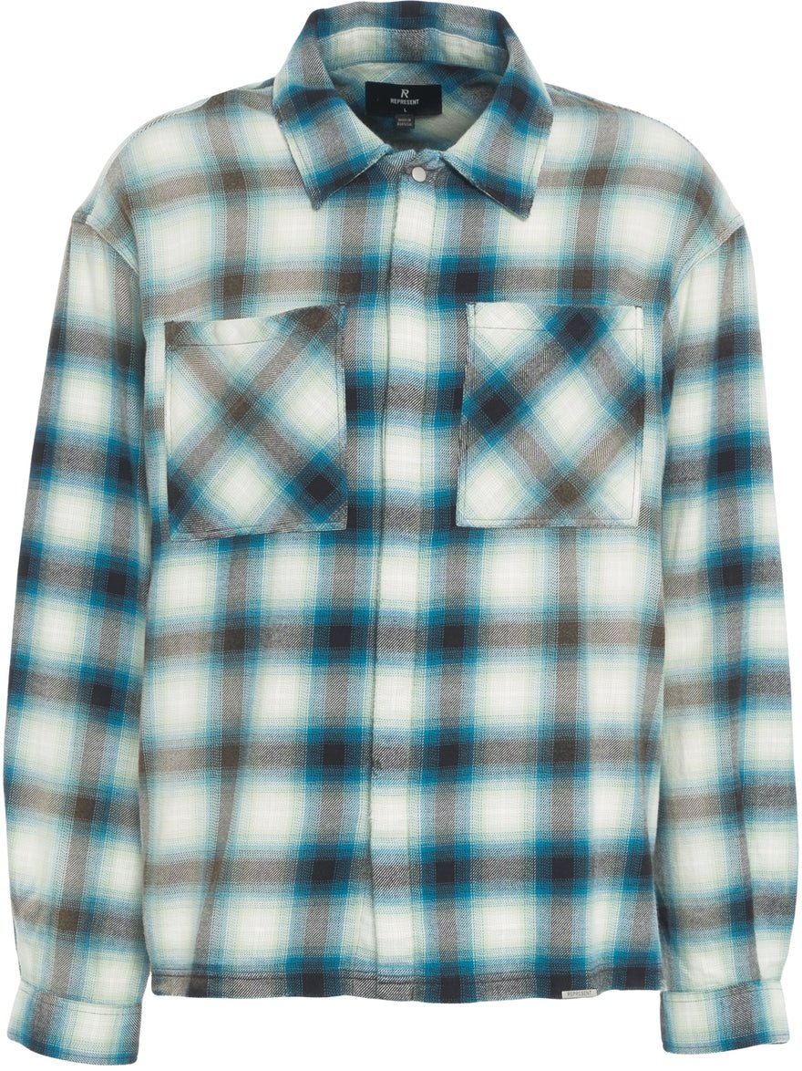 Represent Check shirt Blauw