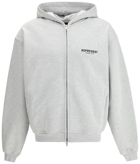 Represent Represent Gray Cotton Sweatshirt Grijs