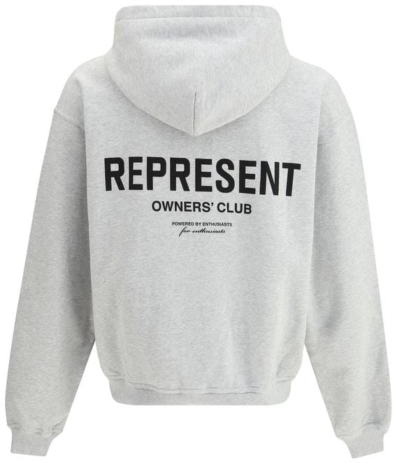 Represent Represent Gray Cotton Sweatshirt Grijs