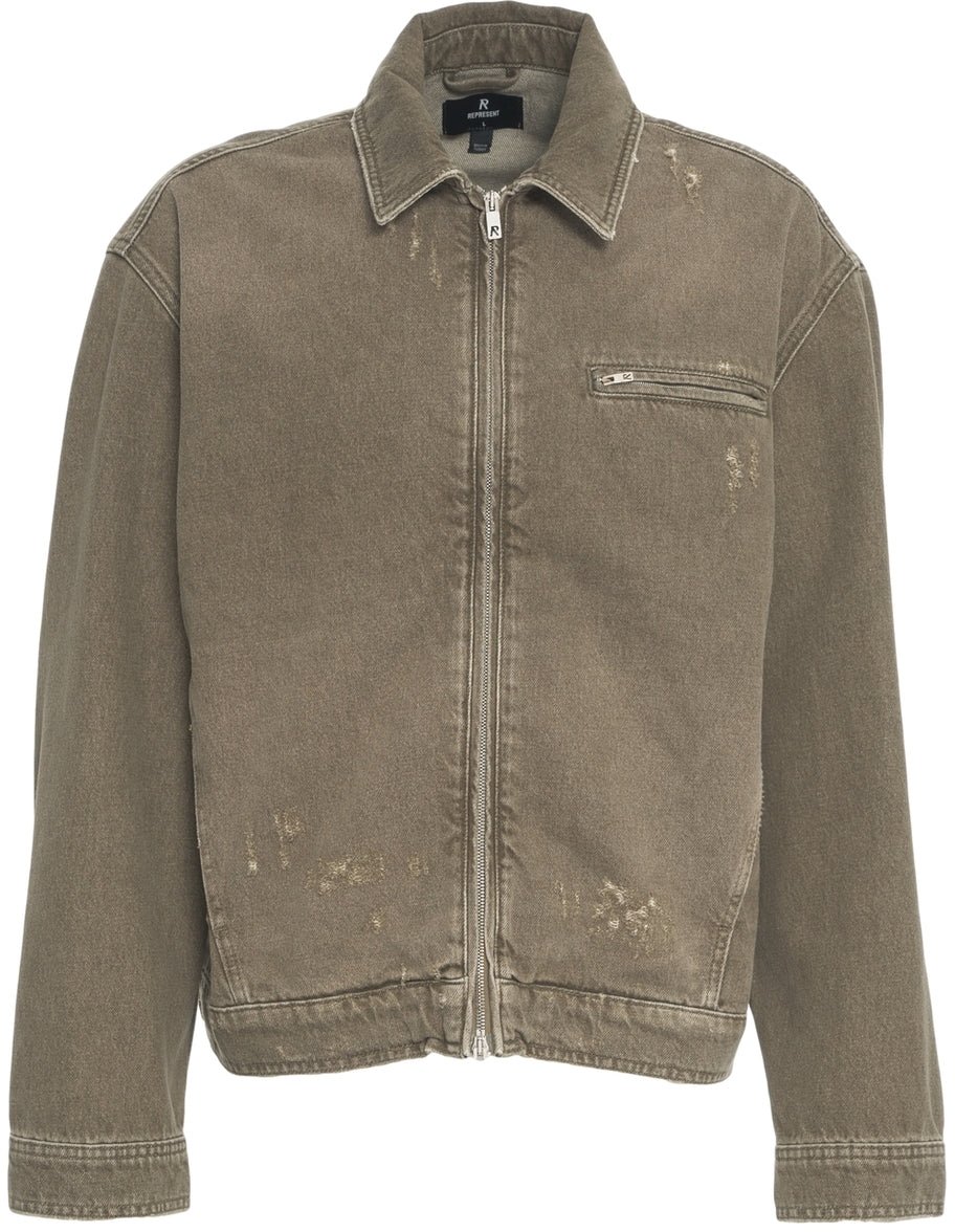 Represent Denim jacket Groen