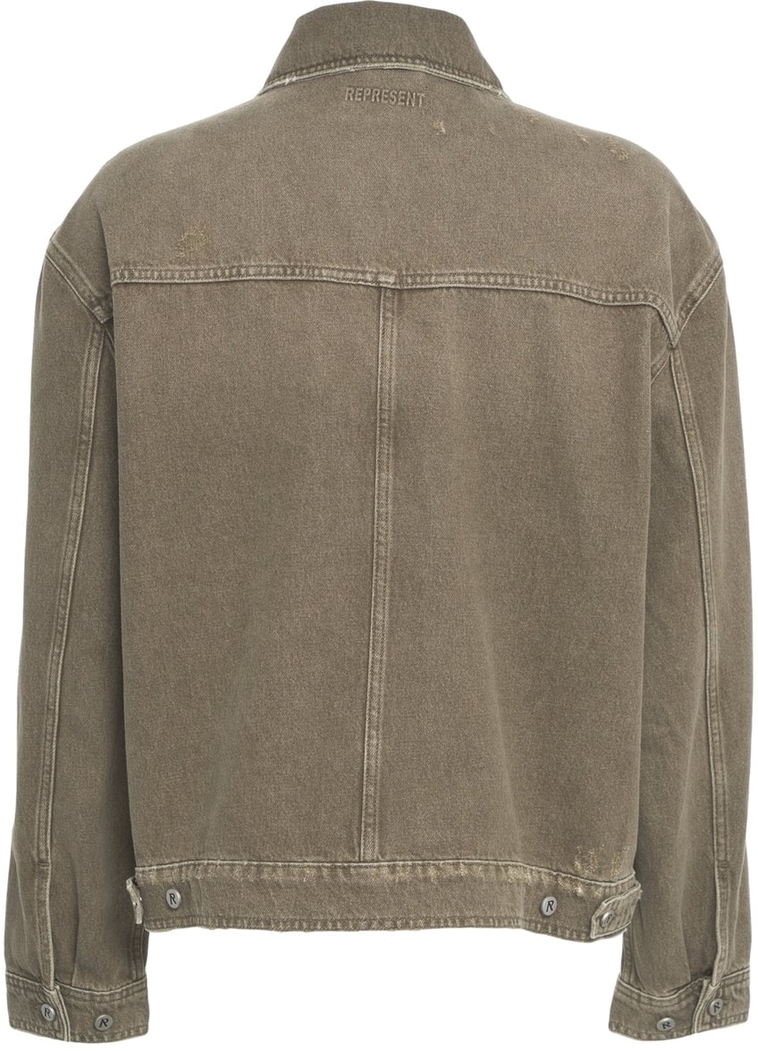 Represent Denim jacket Groen
