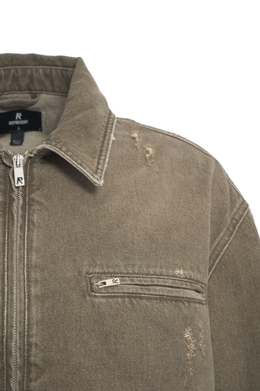 Represent Denim jacket Groen