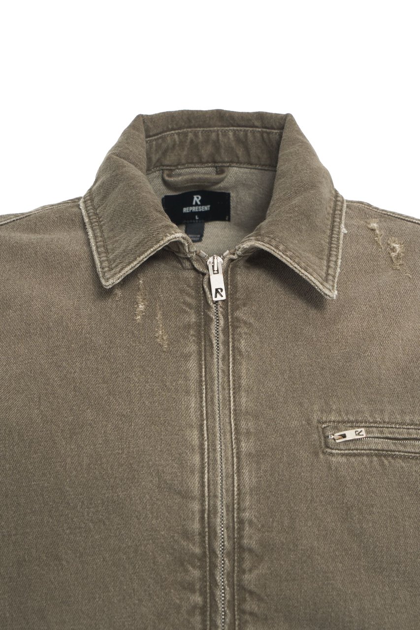 Represent Denim jacket Groen