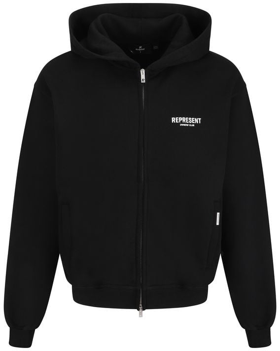 Represent Represent Black Cotton Sweatshirt Zwart