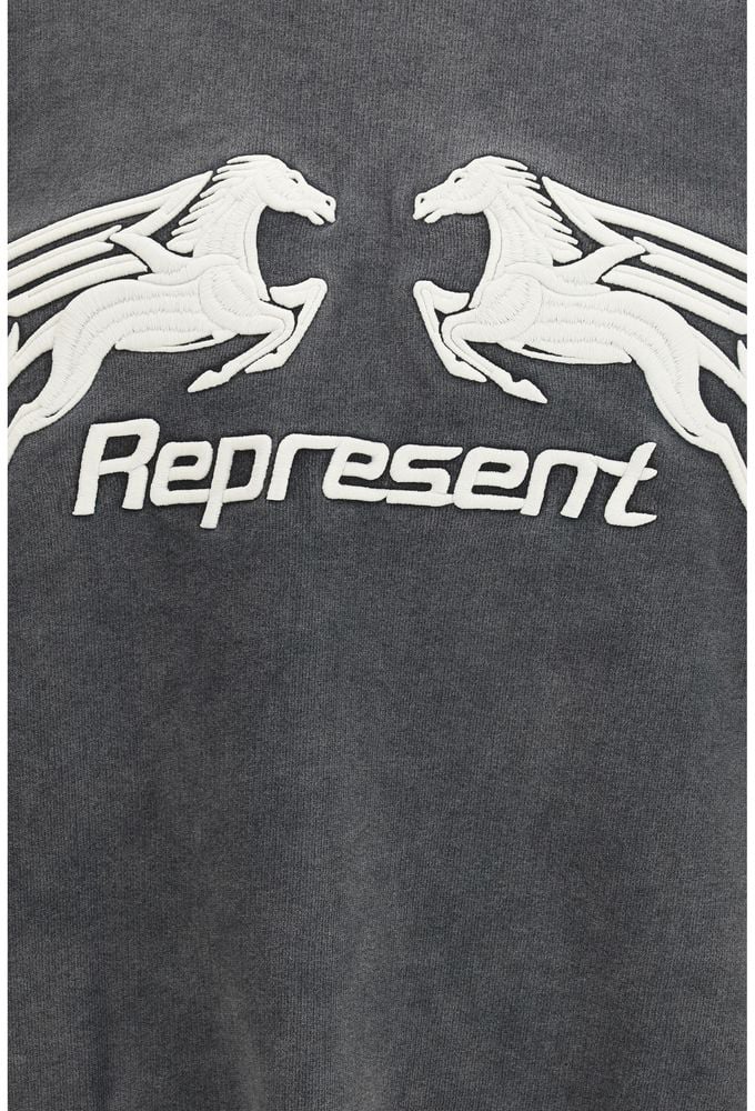 Represent Gray Cotton Sweatshirt Grijs
