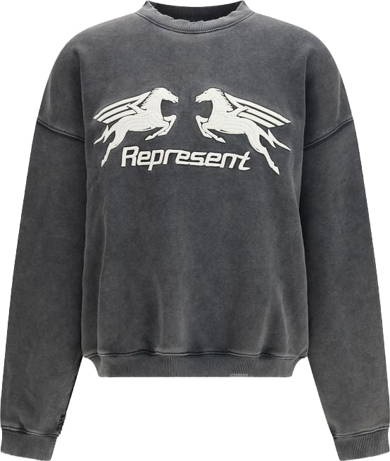 Represent Gray Cotton Sweatshirt Grijs