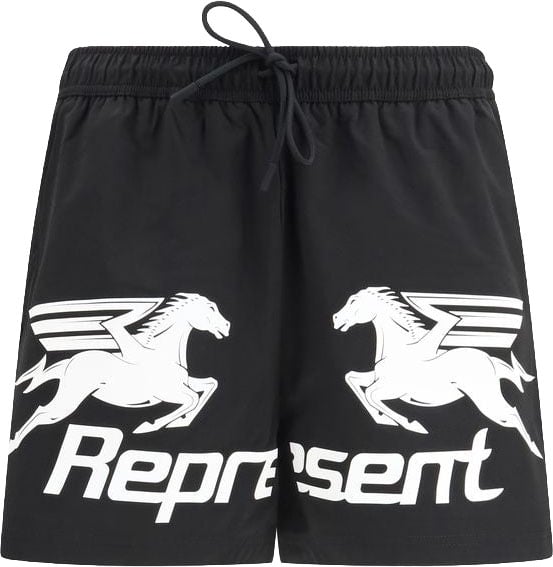 Represent Black Polyester Shorts Zwart