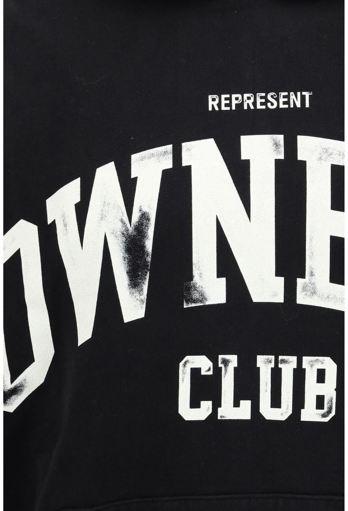 Represent Black Cotton Sweatshirt Zwart