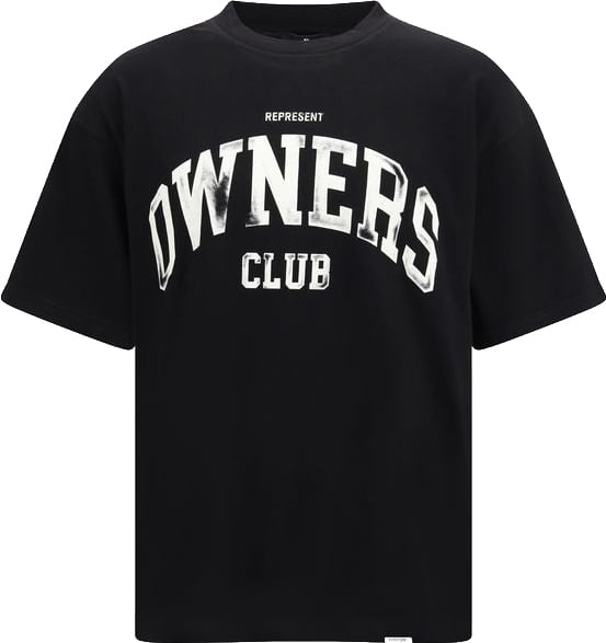 Represent Black Cotton T-Shirt Zwart
