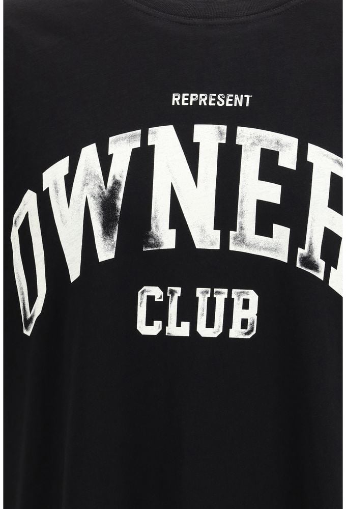 Represent Black Cotton T-Shirt Zwart