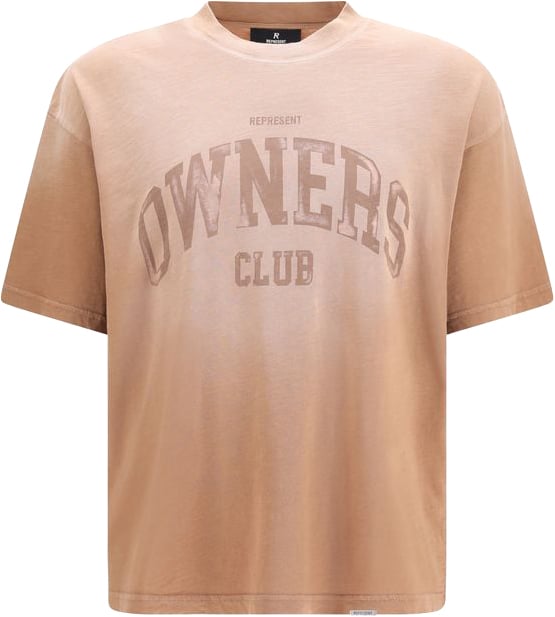 Represent Brown Cotton T-Shirt Bruin