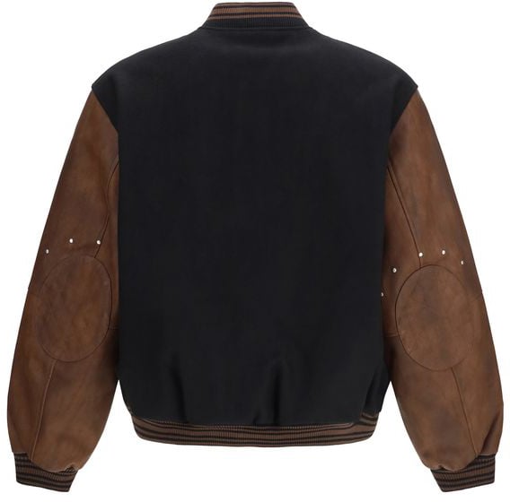 Represent Black Wool Oves Aries Bomber Zwart