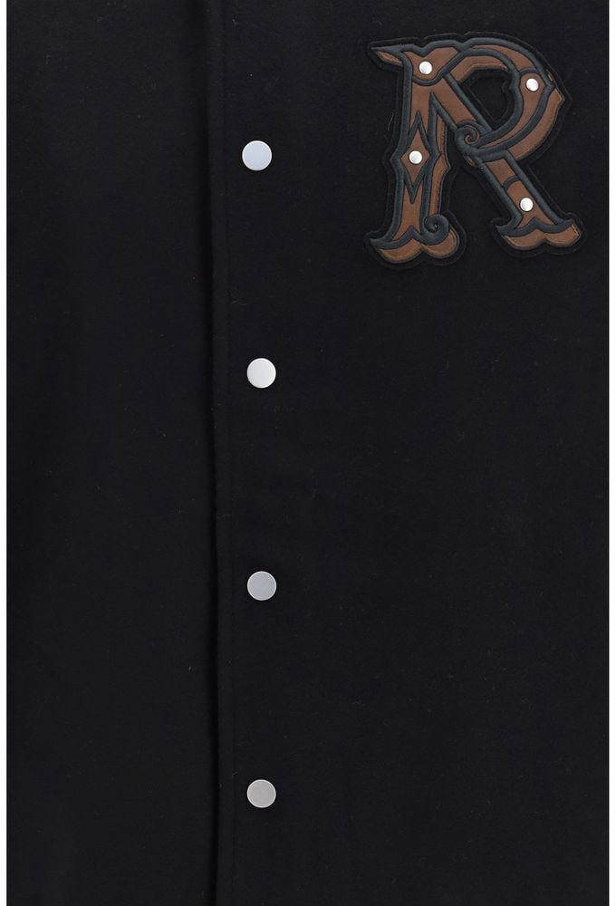 Represent Black Wool Oves Aries Bomber Zwart