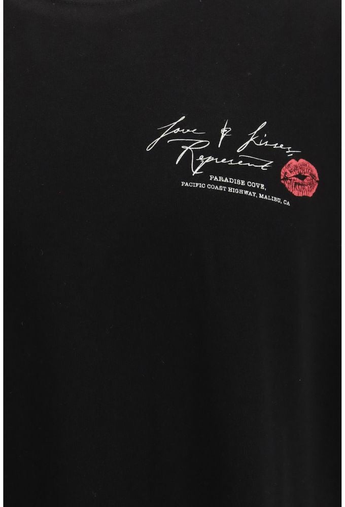 Represent Black Cotton T-Shirt Wit