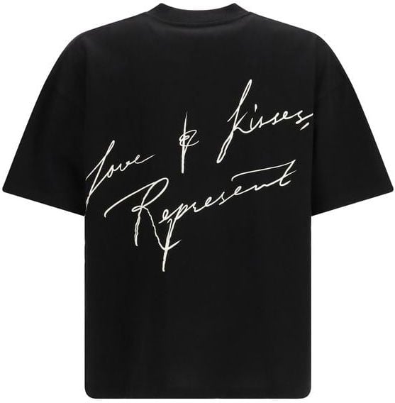 Represent Black Cotton T-Shirt Wit