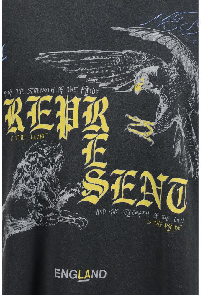 Represent Black Cotton T-Shirt Beige
