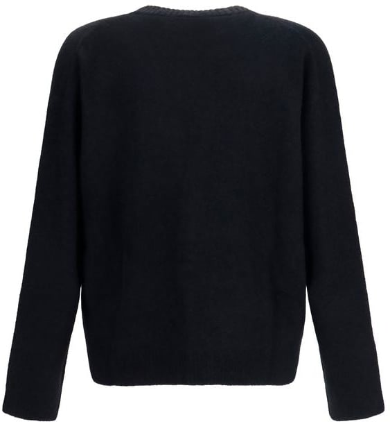 Represent Black Alpaca Vicugna Pacos Cardigan Zwart
