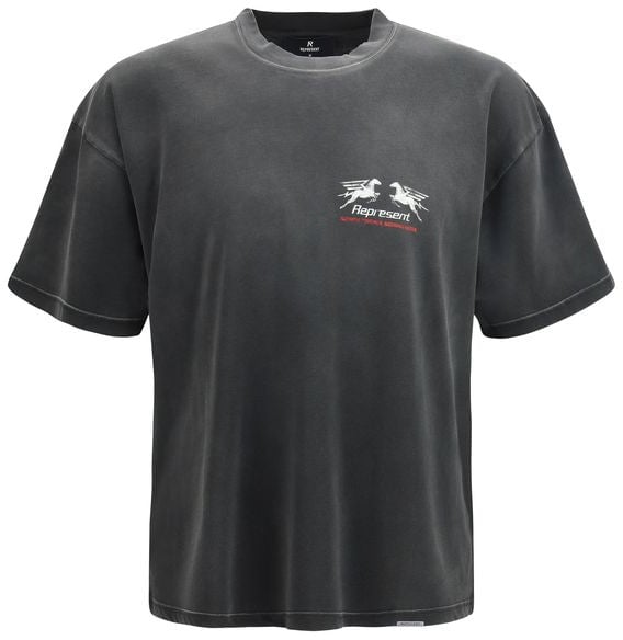 Represent Gray Cotton T-Shirt Grijs