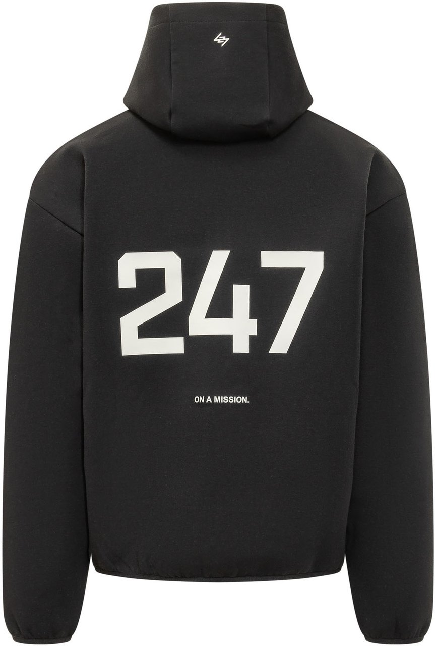 Represent Felpa con Cappuccio e Zip Zwart