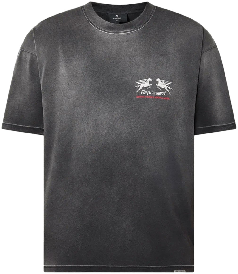Represent 24-uurs service T-shirt met zwarte vlekken Donkergrijs