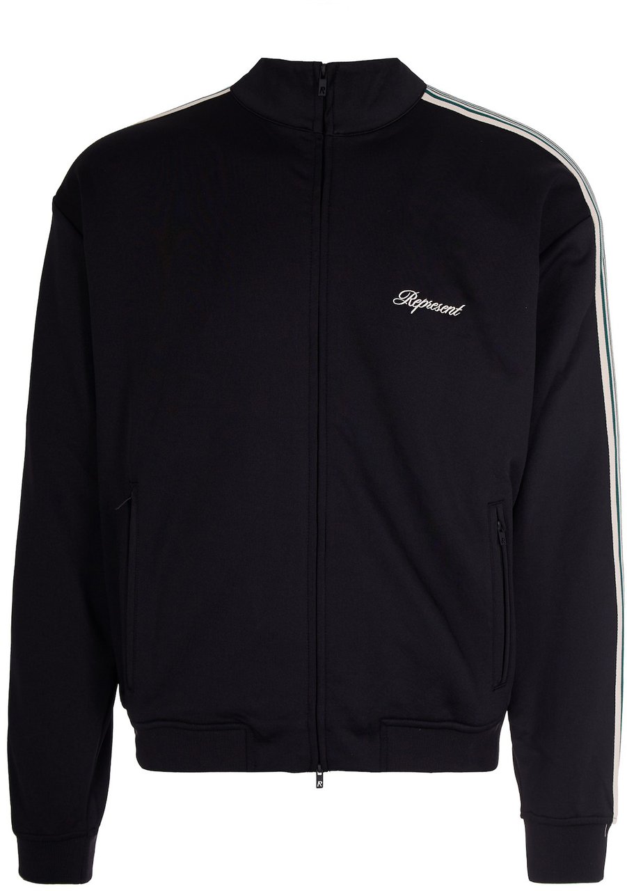 Represent Coats Jet Black Zwart