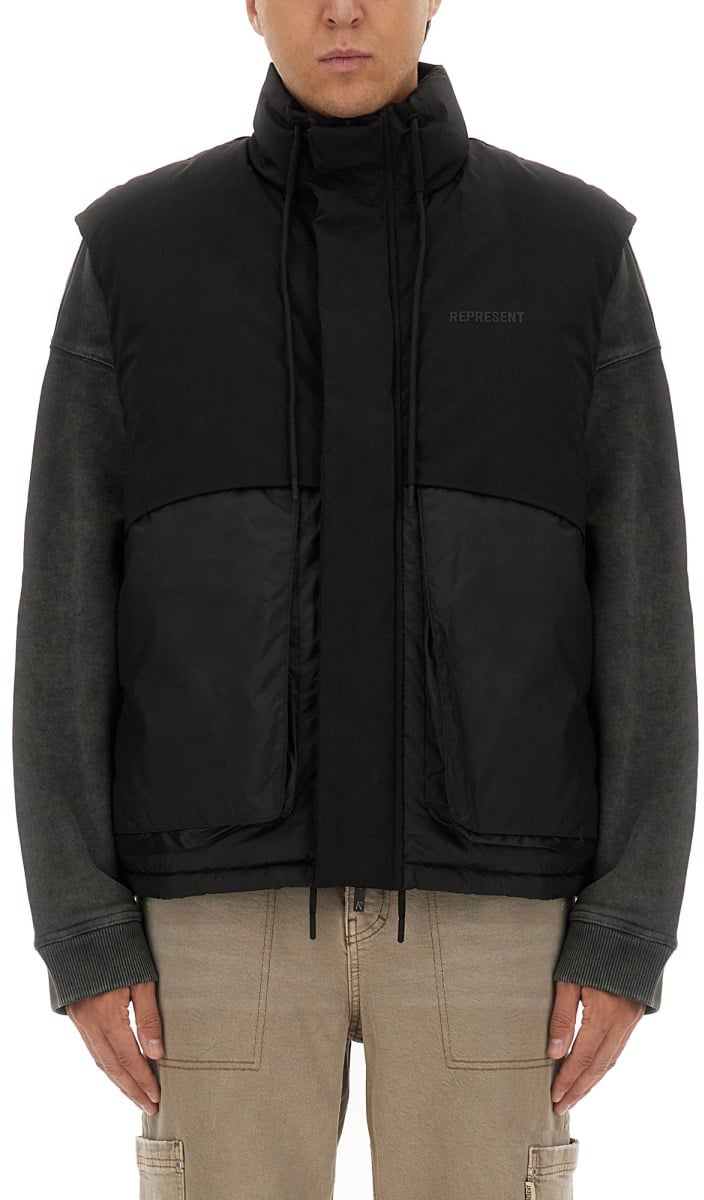 Represent PADDED VEST Zwart