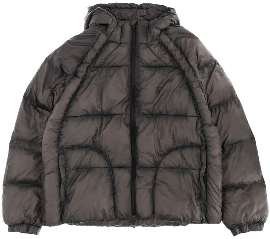 Represent DOWN JACKET WITH LOGO Zwart