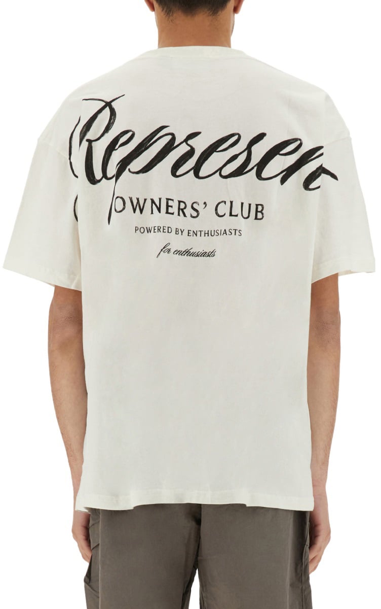 Represent "REPRESENT OWNERS CLUB SCRIPT" T-SHIRT Wit