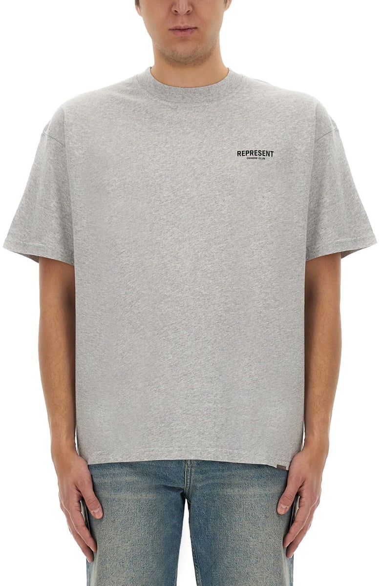 Represent T-SHIRT WITH LOGO Grijs