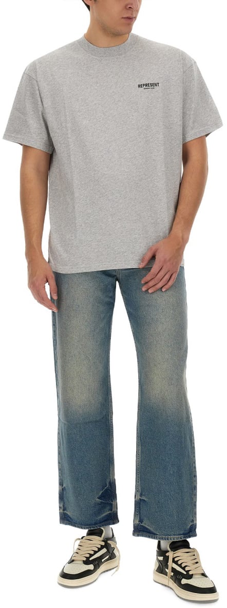 Represent T-SHIRT WITH LOGO Grijs