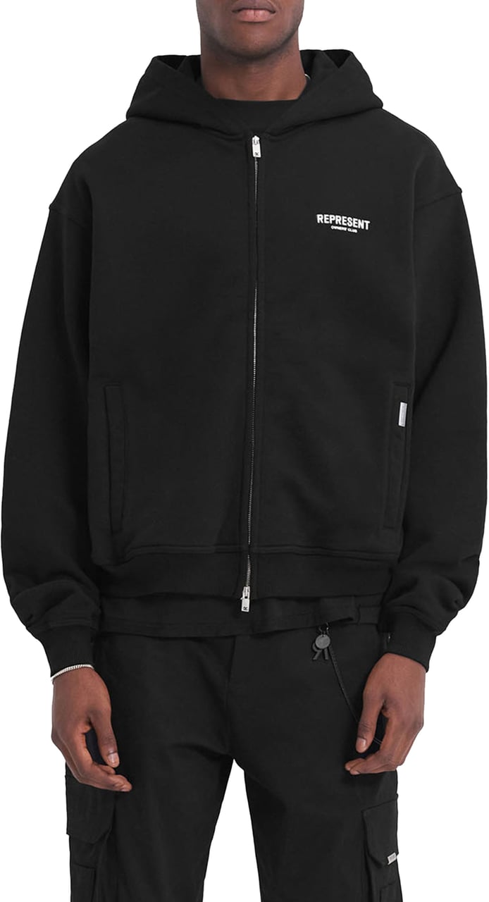 Represent Heren Owners Club Zip Hoodie Zwart Zwart