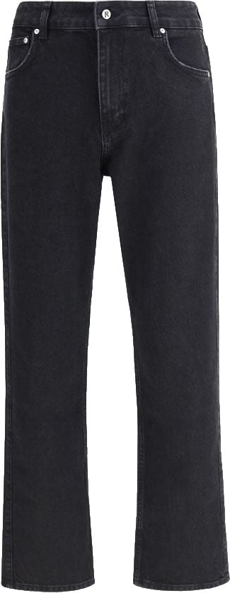 Represent Black Cotton Straight-Leg Jeans Zwart