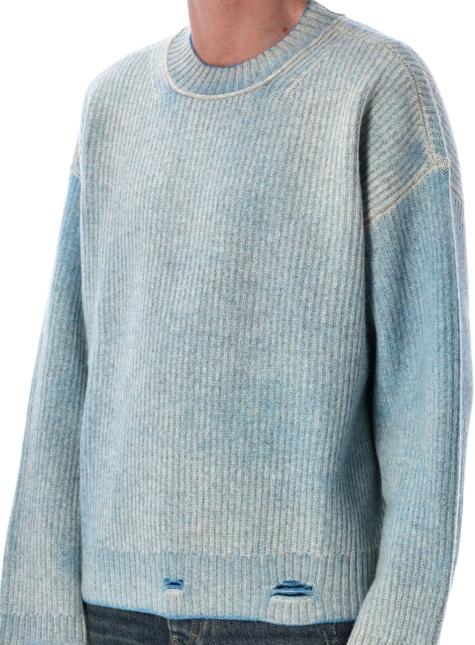 Represent Reversible Fade Out Knit Cloud Lichtblauw