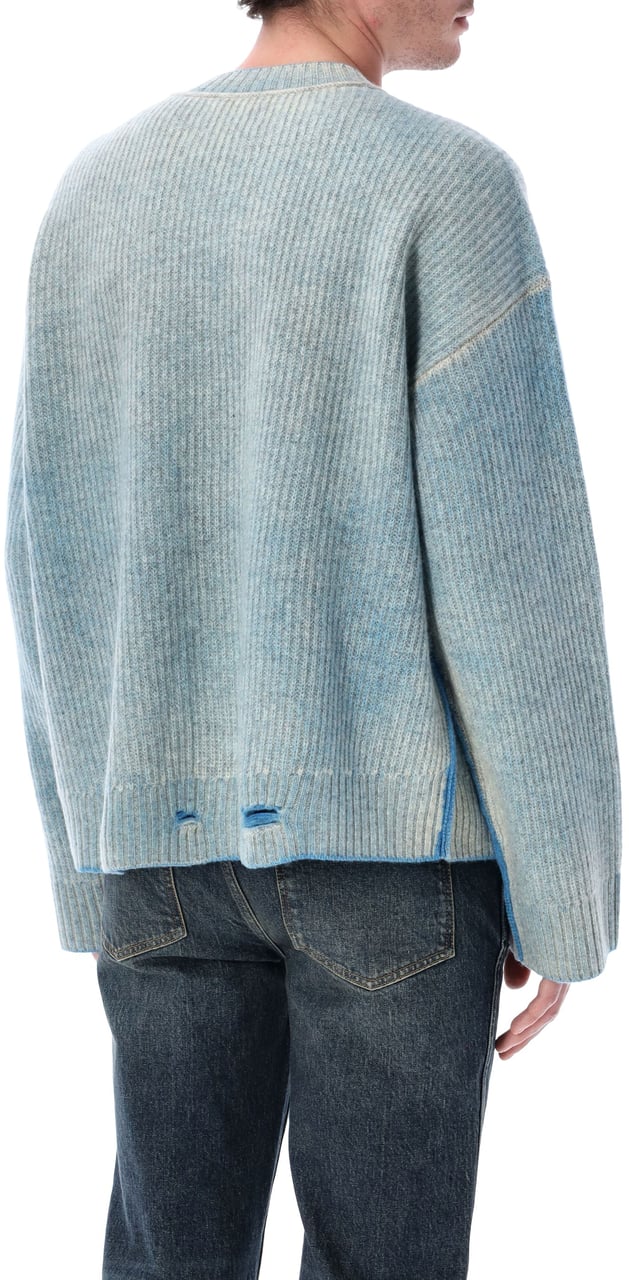 Represent Reversible Fade Out Knit Cloud Lichtblauw
