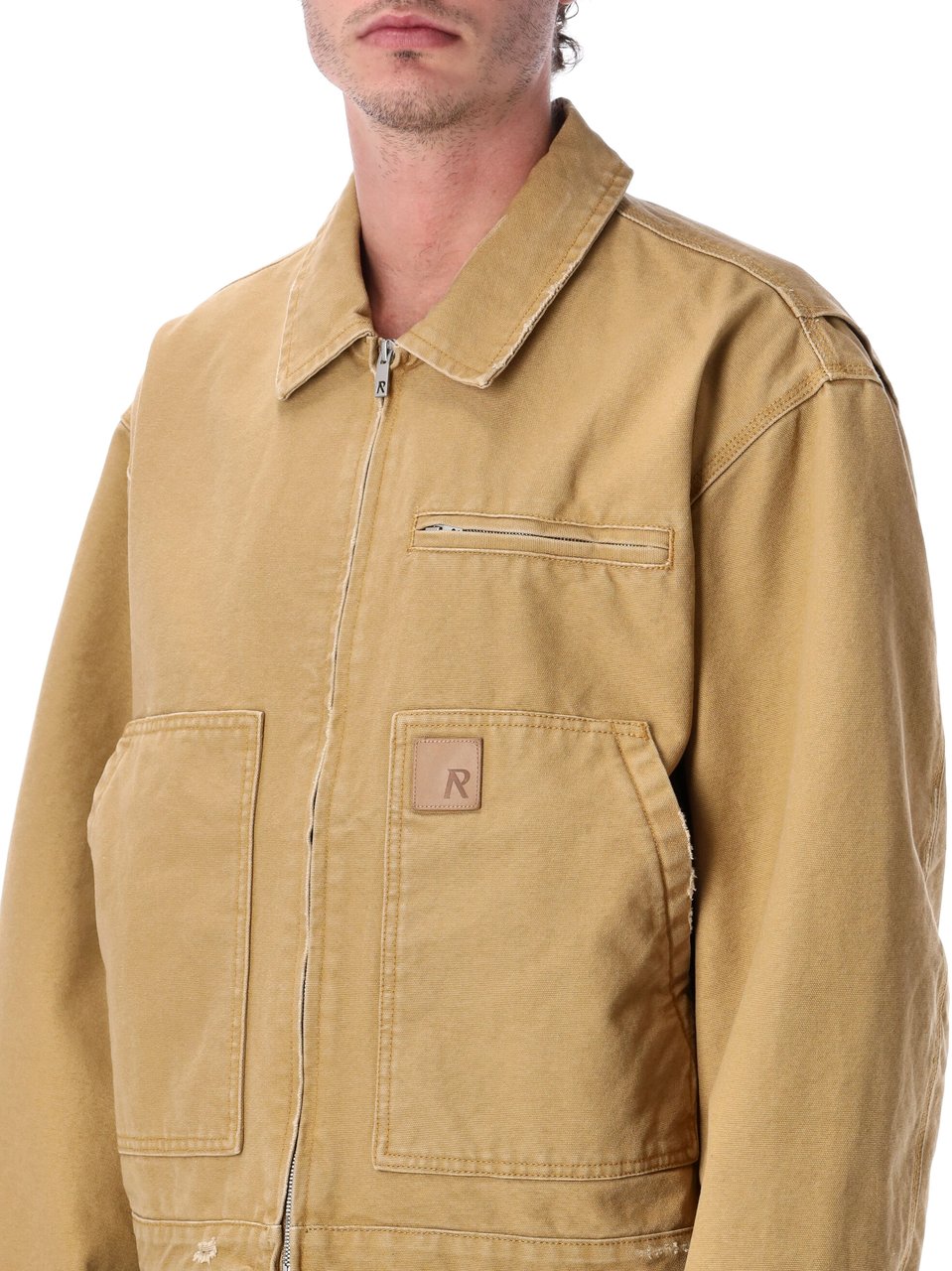 Represent Worker Jacket Washed Tan Beige