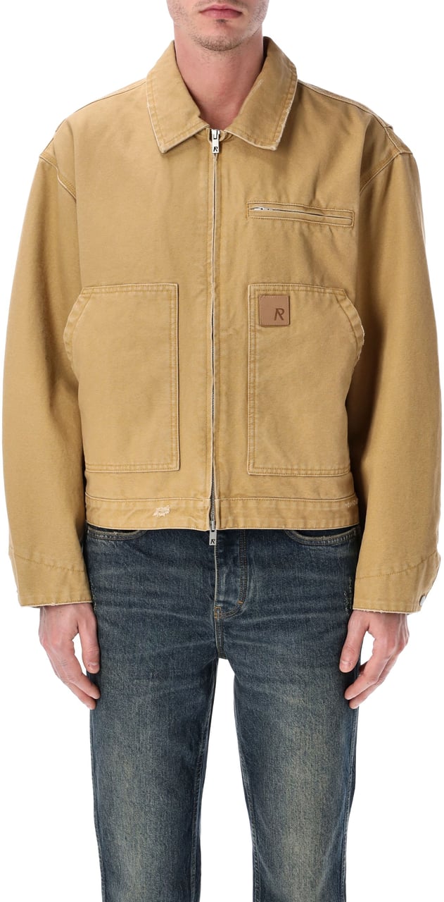 Represent Worker Jacket Washed Tan Beige
