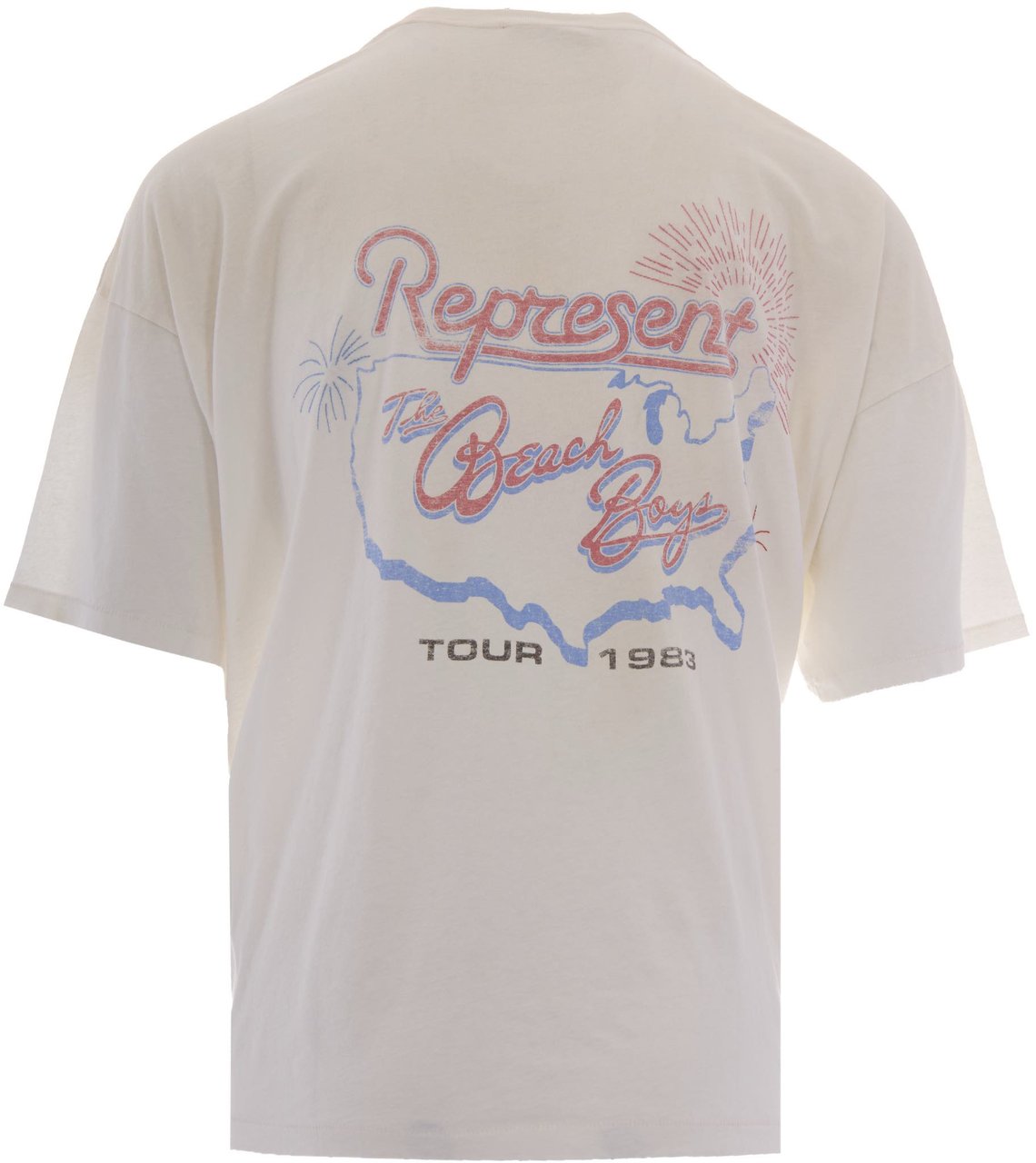 Represent T-Shirts And Polos Washed Ecru Wit
