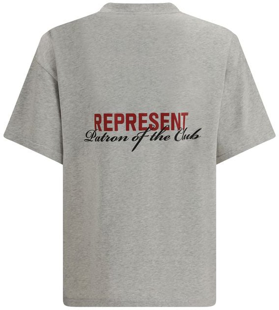 Represent Gray Cotton T-Shirt Grijs