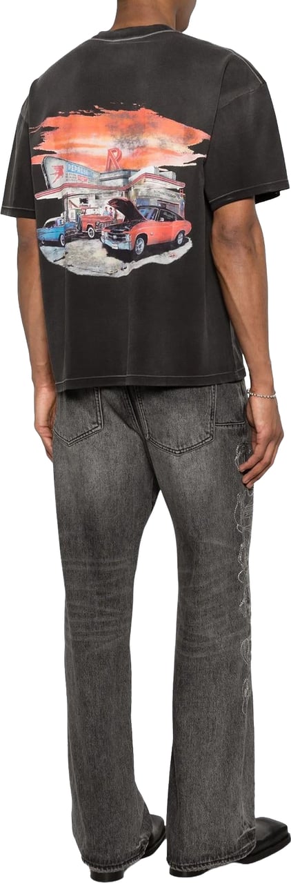 Represent Heren 24 Hour Service T-Shirt Zwart