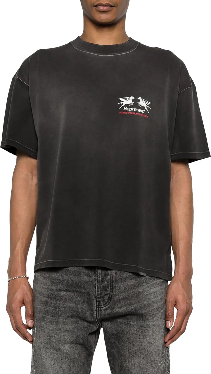 Represent Heren 24 Hour Service T-Shirt Zwart