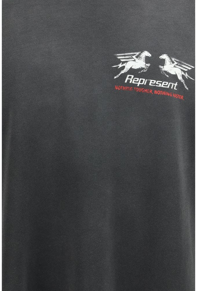 Represent Represent Gray Cotton T-Shirt Grijs