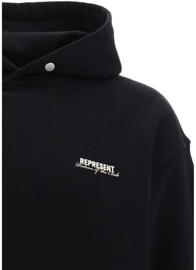 Represent Black Cotton Sweatshirt Zwart