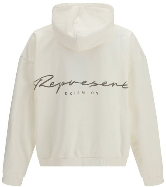 Represent Represent White Cotton Sweatshirt Wit