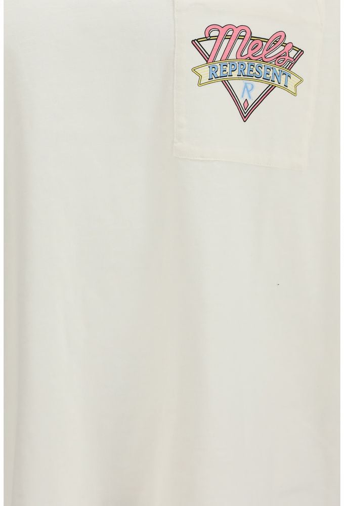 Represent White Cotton T-Shirt Wit