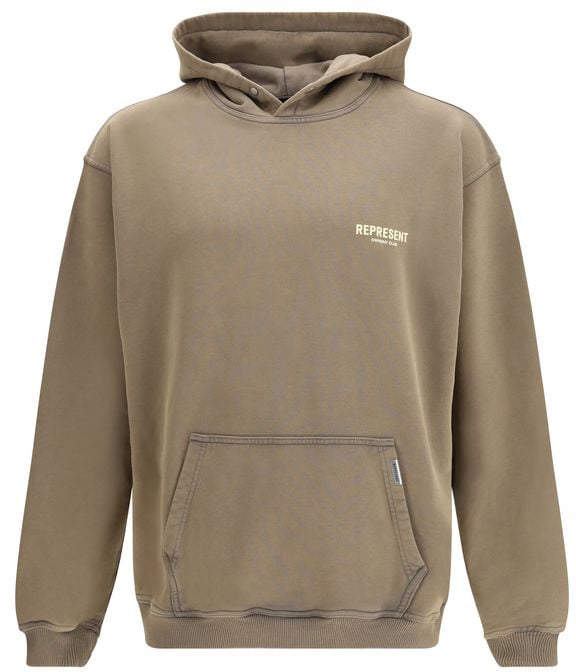 Represent Represent Brown Cotton Sweatshirt Bruin
